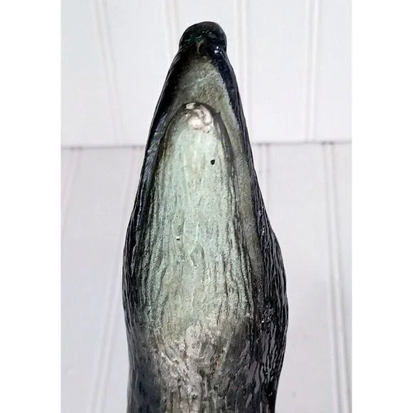 2 Vtg 14" 1950s Howling Coyote Pottery Indoor Outdoor Sculpture Statues Bookends - Picture 6 of 9